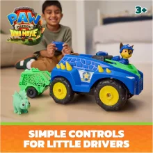 Mancs őrjárat: A dínófilm - Chase RC távirányítós dinós mentőjárműve utánfutóval, Paw Patrol