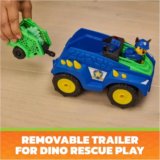 Mancs őrjárat: A dínófilm - Chase RC távirányítós dinós mentőjárműve utánfutóval, Paw Patrol