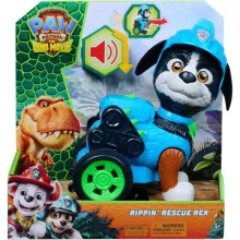 Mancs őrjárat: A dínófilm - Hátrahúzós interaktív Rex figura, Paw Patrol