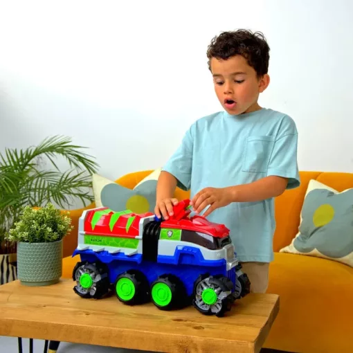Mancs őrjárat: A dínófilm - Motorizált interaktív csapatszállító jármű figurákkal, Paw Patrol