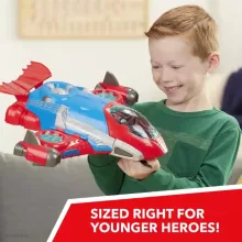 Hasbro Marvel Super Hero Adventures repülőgép Pókember figurával 13cm, Spiderman