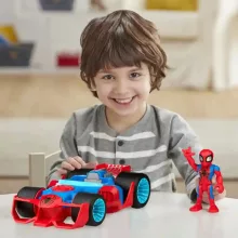 Hasbro Marvel Super Hero Adventures járművek Pókember és Hulk figurákkal 13cm