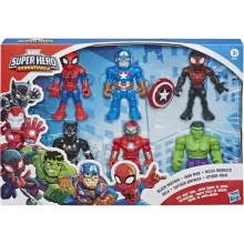 Hasbro Marvel Super Hero Adventures 6db-os akciófigura készlet 12,5cm