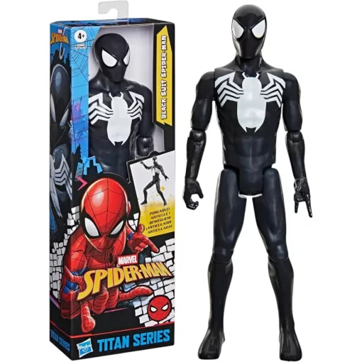 Hasbro Marvel Spider-Man Titan Series - Black Suit Pókember akciófigura
