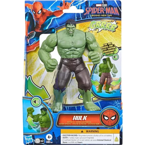 Hasbro Marvel Pókember: Vadonatúj nap - Hulk interaktív akciófigura