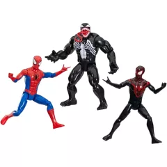   Hasbro Marvel Miles Morales, Pókember és Venom akciófigura készlet