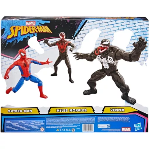 Hasbro Marvel Miles Morales, Pókember és Venom akciófigura készlet