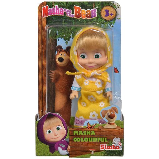 Simba Toys Mása és a medve - Mása baba sárga ruhában (109301678)