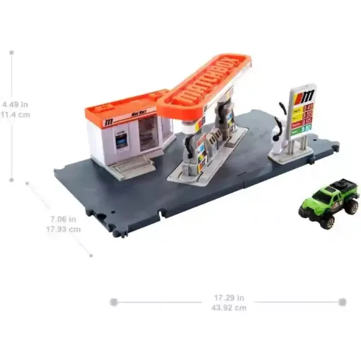 Mattel Matchbox töltőállomás játékszett kisautóval