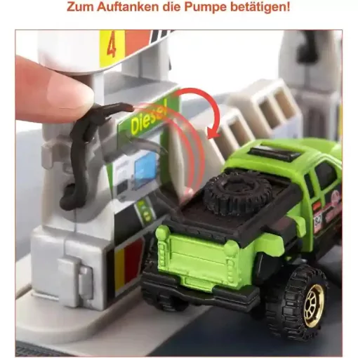 Mattel Matchbox töltőállomás játékszett kisautóval