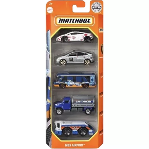 Mattel Matchbox kisautók 5 darabos szett - MBX Airport