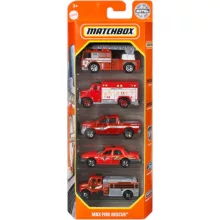 Mattel Matchbox kisautók 5 darabos szett - MBX Fire Rescue