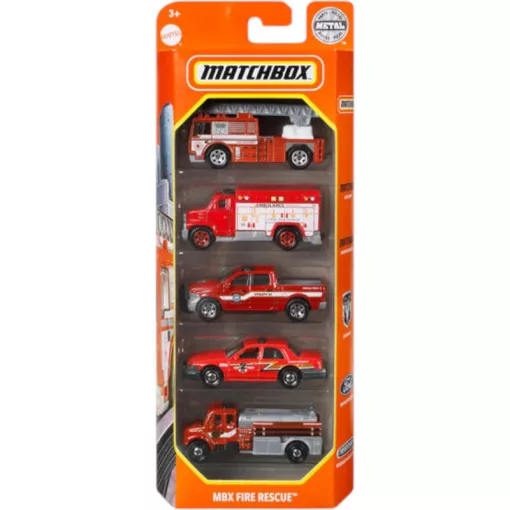 Mattel Matchbox kisautók 5 darabos szett - MBX Fire Rescue
