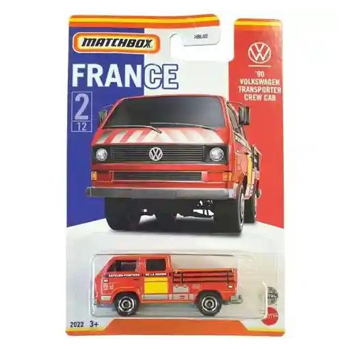 Mattel Matchbox '90 Volkswagen Transporter Crew Cab kisautó