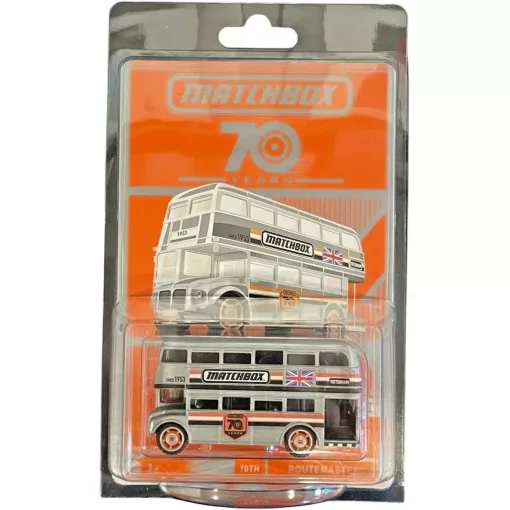 Mattel Matchbox 70 Years Routemaster kisautó (csomagolássérült-új)