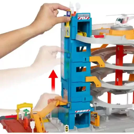 Mattel Matchbox 5 emeletes garázs járművekkel és lifttel