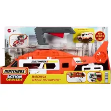 Mattel Matchbox mentőhelikopter 40cm, mentőautóval