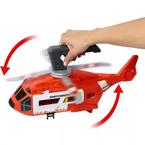 Mattel Matchbox mentőhelikopter 40cm, mentőautóval