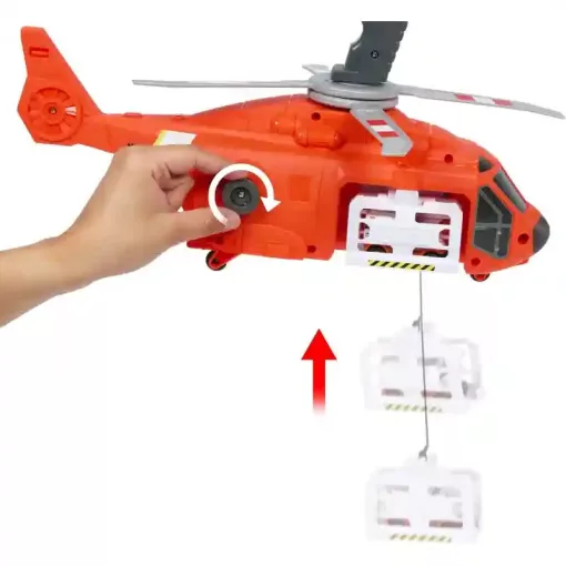 Mattel Matchbox mentőhelikopter 40cm, mentőautóval