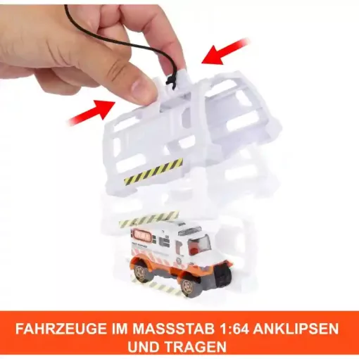 Mattel Matchbox mentőhelikopter 40cm, mentőautóval