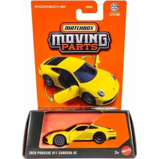 Mattel Matchbox 2020 Porsche 911 Carrera 4S kisautó nyitható ajtókkal