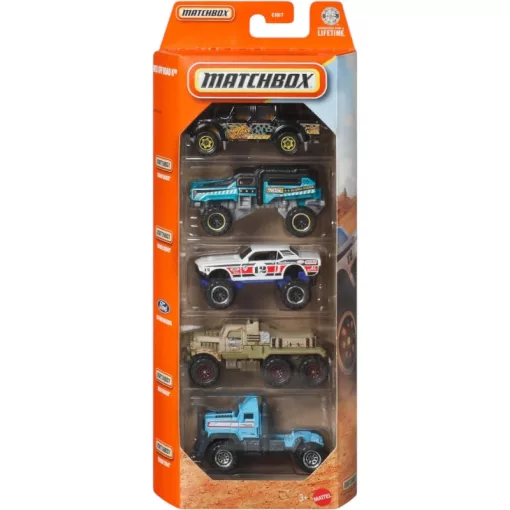 Mattel Matchbox kisautók 5 darabos szett - MBX Off Road II