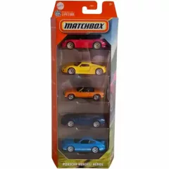   Mattel Matchbox kisautók 5 darabos szett - Porsche Heroes/Héros