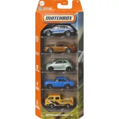   Mattel Matchbox kisautók 5 darabos szett - Autobahn Express™ VI