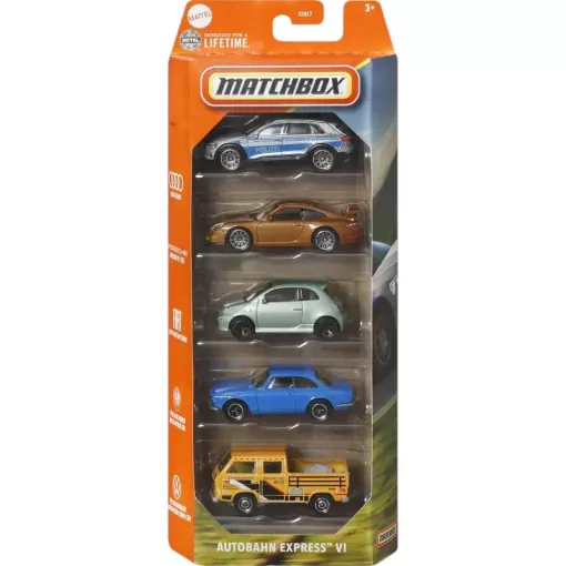 Mattel Matchbox kisautók 5 darabos szett - Autobahn Express™ VI