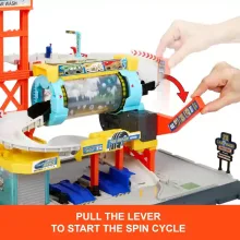 Mattel Matchbox Spin Cyclone autómosó játékszett kisautóval
