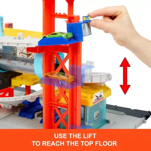 Mattel Matchbox Spin Cyclone autómosó játékszett kisautóval