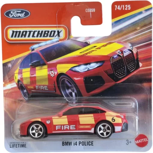 Mattel Matchbox BMW i4 Police kisautó