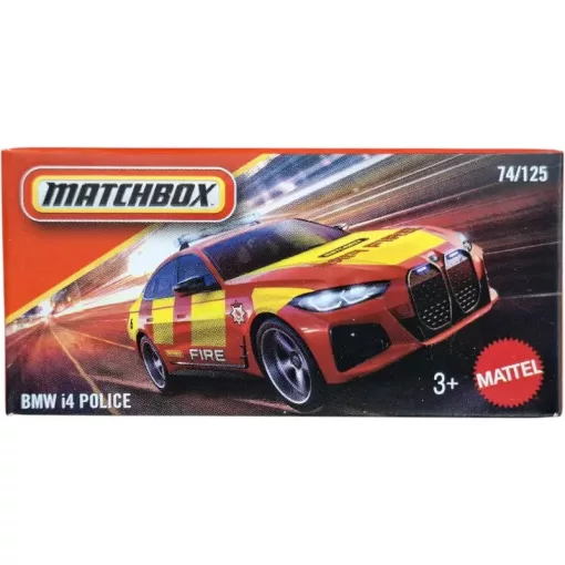 Mattel Matchbox BMW i4 Police kisautó