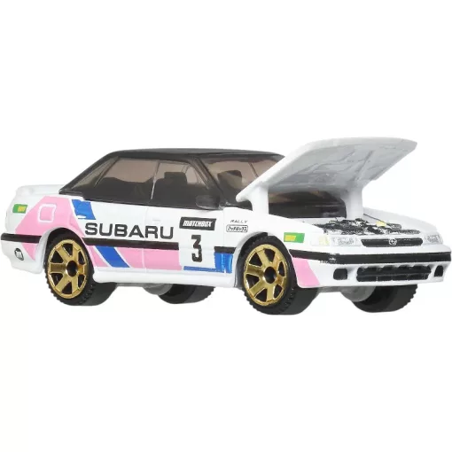 Mattel Matchbox 1993 Subaru Legacy RS kisautó nyitható motorháztetővel