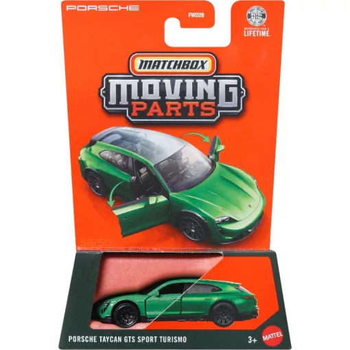 Mattel Matchbox Porsche Taycan GTS Sport Turismo kisautó nyitható ajtókkal