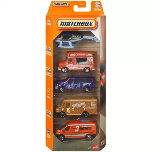 Mattel Matchbox kisautók 5 darabos szett - City Life