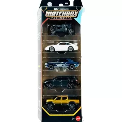   Mattel Matchbox: The Movie kisautók 5 darabos szett - Villain Pursuit