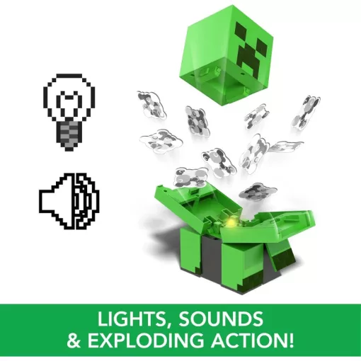 Mattel Minecraft Creeper RC távirányítós interaktív "felrobbanó" figura