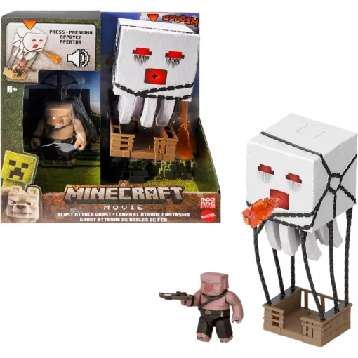 Mattel Egy Minecraft film: Interaktív Ghast játékszett Piglin akciófigurával