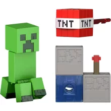 Mattel Minecraft Redstone Charged Creeper akciófigura kiegészítőkkel