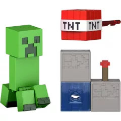   Mattel Minecraft Redstone Charged Creeper akciófigura kiegészítőkkel