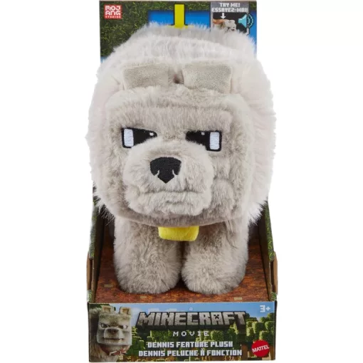 Mattel Egy Minecraft film: Dennis, az interaktív plüssfarkas