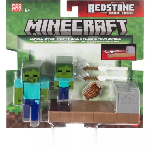 Mattel Minecraft Redstone Charged Zombi nyilas csapda játékszett