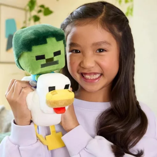 Mattel Minecraft Zombie Chicken Jockey (Csirke zsoké) plüssfigura