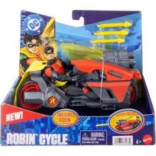 Mattel DC Premier Batman - Robin akciófigura és motorja kilövővel 16cm