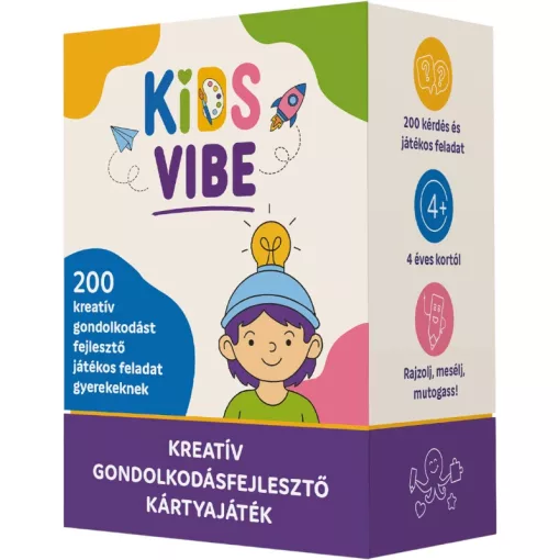 Kids Vibe – Kreatív gondolkodásfejlesztő kártyajáték