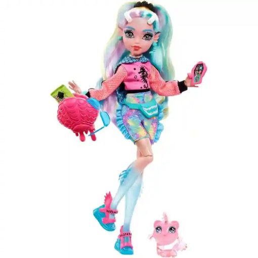 Mattel Monster High Lagoona Blue baba piranha kisállatával