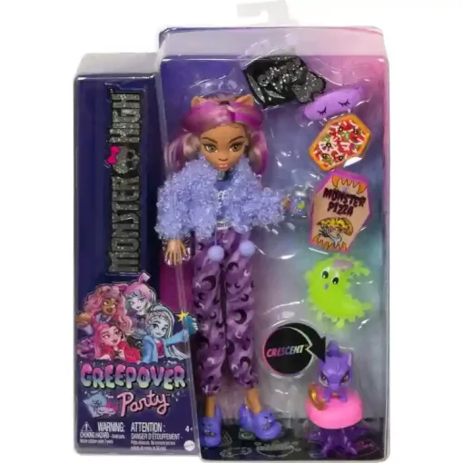 Mattel Monster High Creepover Party - Clawdeen Wolf baba kiegészítőkkel