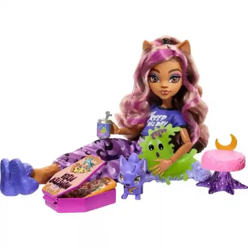 Mattel Monster High Creepover Party - Clawdeen Wolf baba kiegészítőkkel