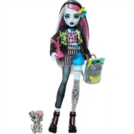 Mattel Monster High - Frankie Stein baba kutyus kisállattal